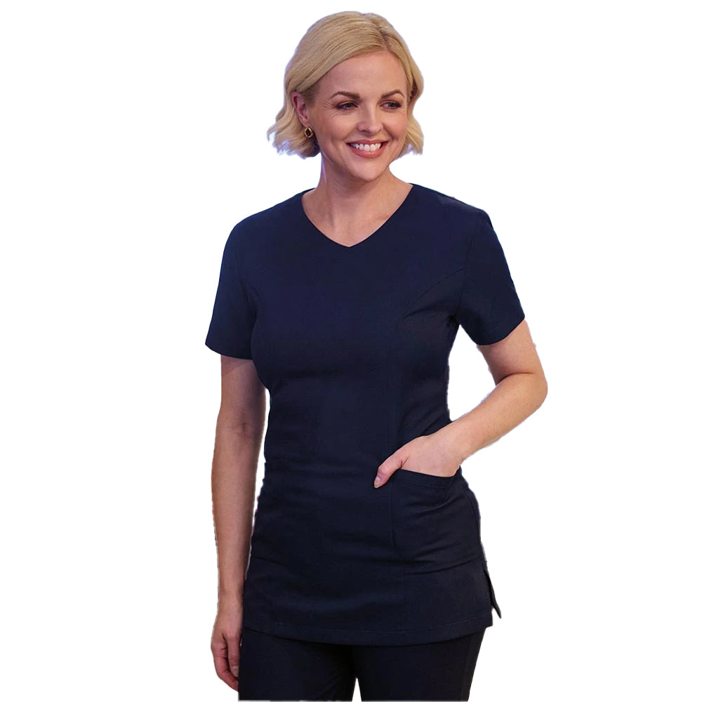 Navy - Back - Brook Taverner Womens-Ladies Lockhart Tunic