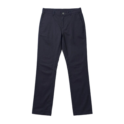 Navy - Front - Brook Taverner Womens-Ladies Liberty Slim Leg Chinos