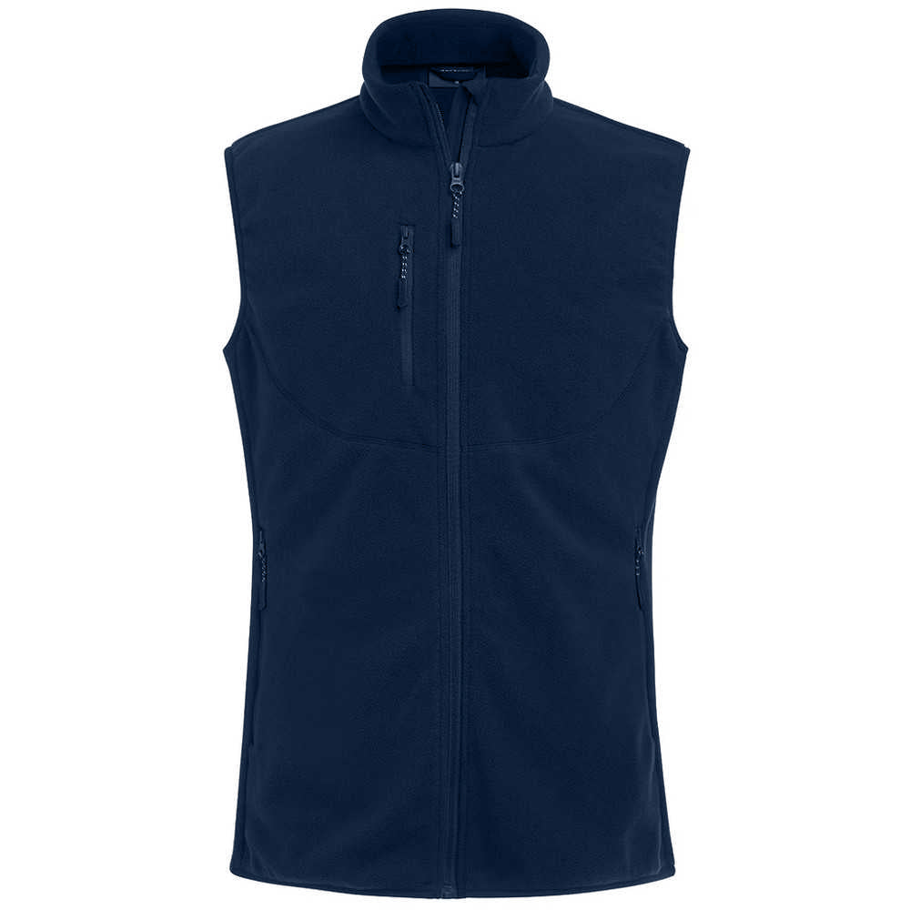 Navy - Front - Brook Taverner Mens Rochester Fleece Gilet