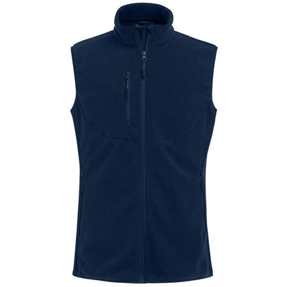 Navy - Front - Brook Taverner Mens Rochester Fleece Gilet