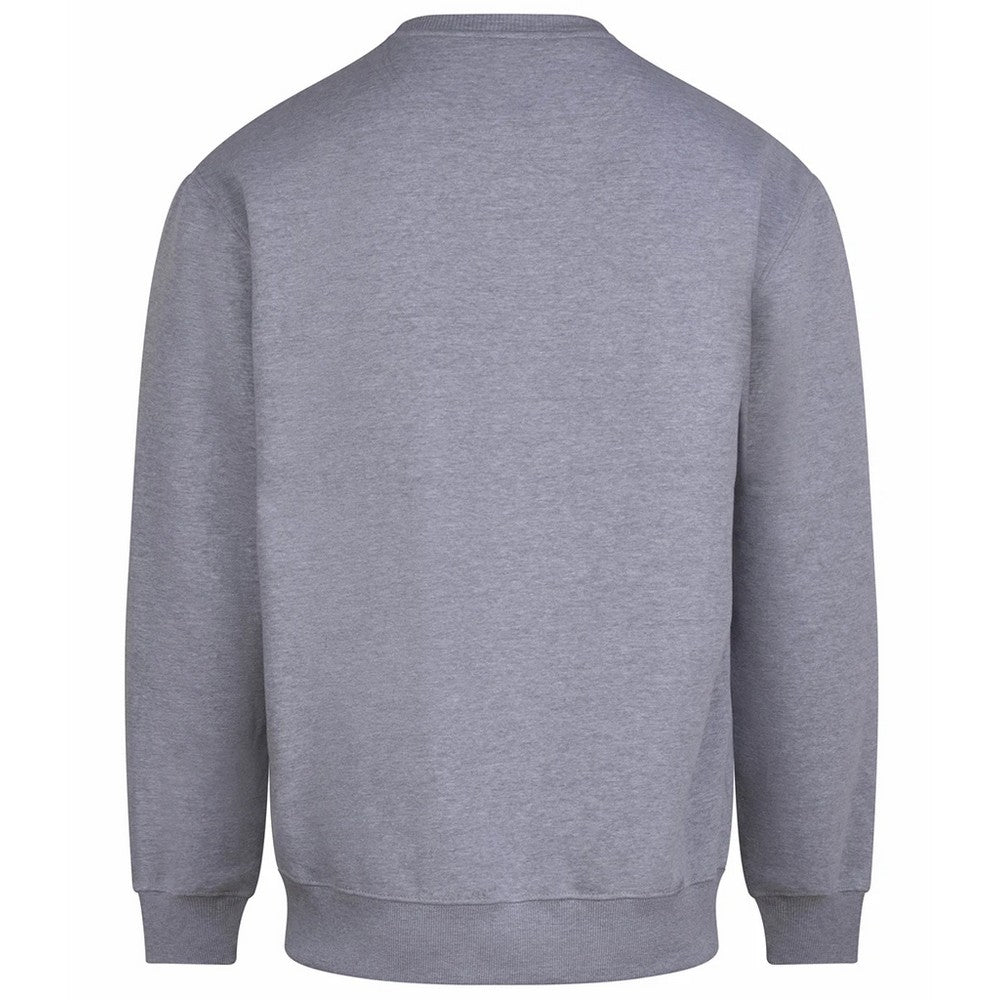 Heather Grey - Back - Awdis Mens Vision Heavyweight Sweatshirt