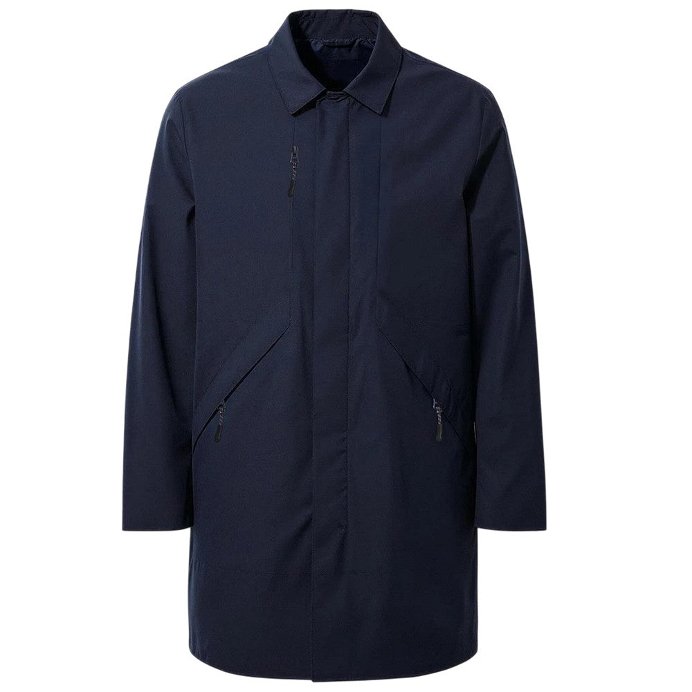Navy - Front - Brook Taverner Mens Spencer Waterproof Mackintosh