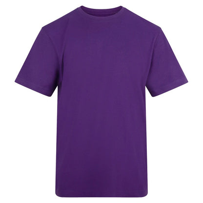 Purple - Front - Awdis Unisex Adult Cotton T-Shirt