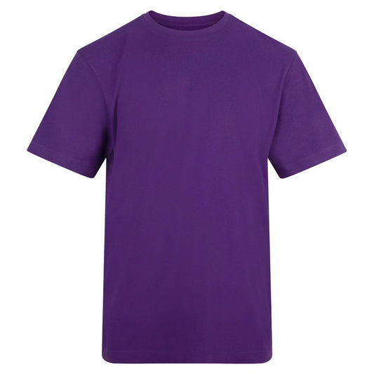 Purple - Front - Awdis Unisex Adult Cotton T-Shirt