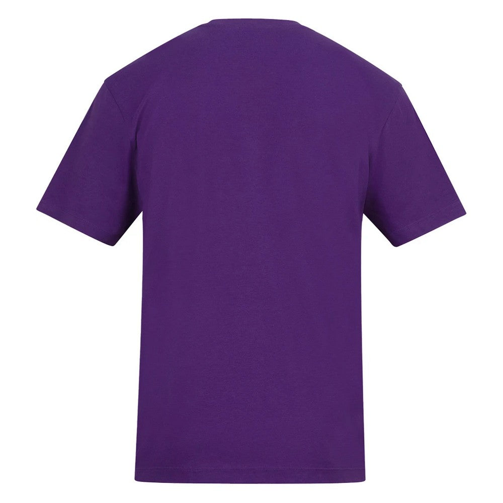Purple - Back - Awdis Unisex Adult Cotton T-Shirt