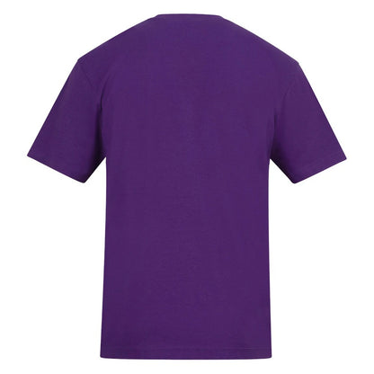 Purple - Back - Awdis Unisex Adult Cotton T-Shirt