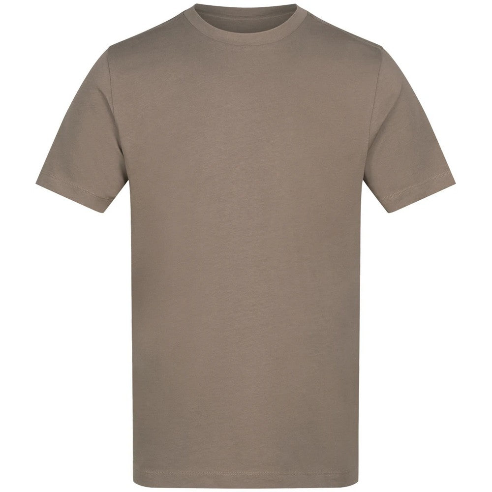 Mocha - Front - Awdis Unisex Adult Cotton T-Shirt