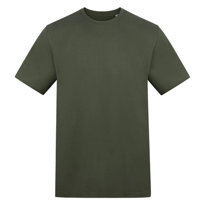 Earthy Green - Front - Awdis Unisex Adult Cotton T-Shirt