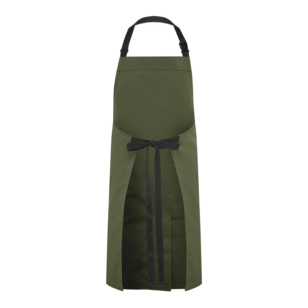 Olive Green - Back - Premier Mens Utility 2.0 Ripstop Apron