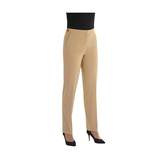Sand - Front - Brook Taverner Womens-Ladies Eleanor Trousers
