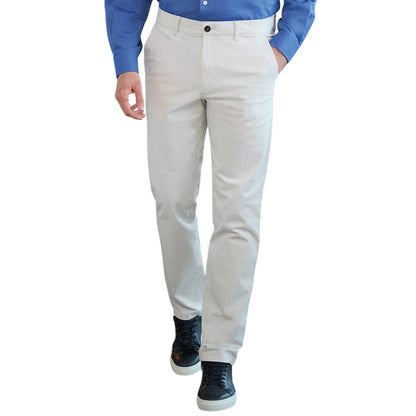 Stone - Back - Brook Taverner Mens Leo Slim Chinos