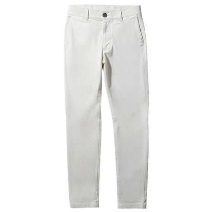 Stone - Front - Brook Taverner Mens Leo Slim Chinos