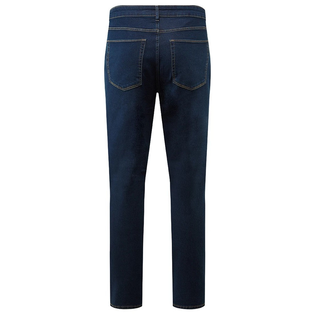 Indigo - Back - Premier Mens Workready Straight Leg Jeans