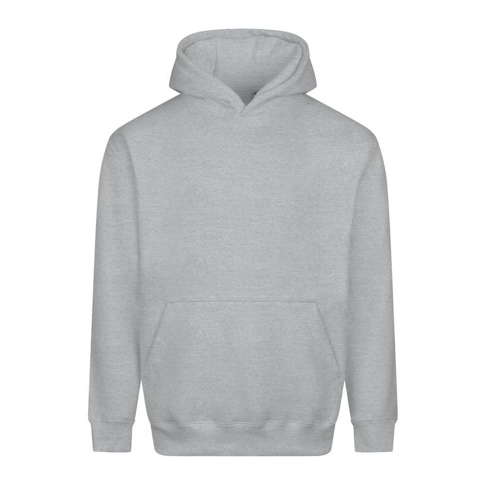 Heather Grey - Front - Awdis Unisex Adult Vision Heavyweight Hoodie