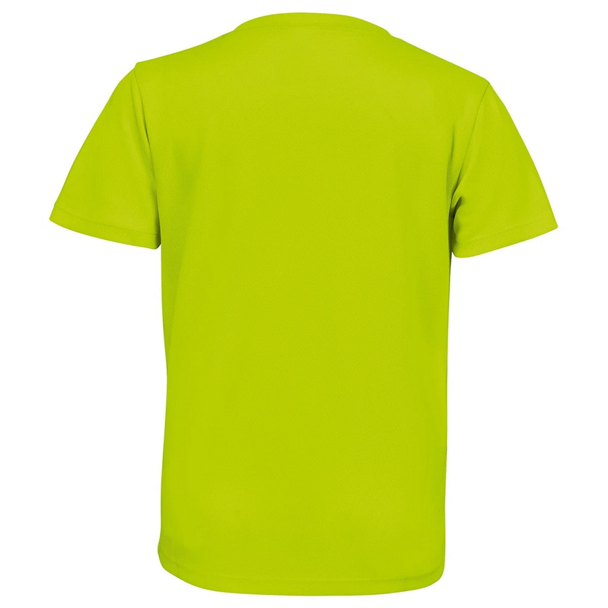 Neon Yellow - Back - SOLS Childrens-Kids Sprint Sports T-Shirt