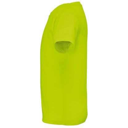 Neon Yellow - Side - SOLS Childrens-Kids Sprint Sports T-Shirt