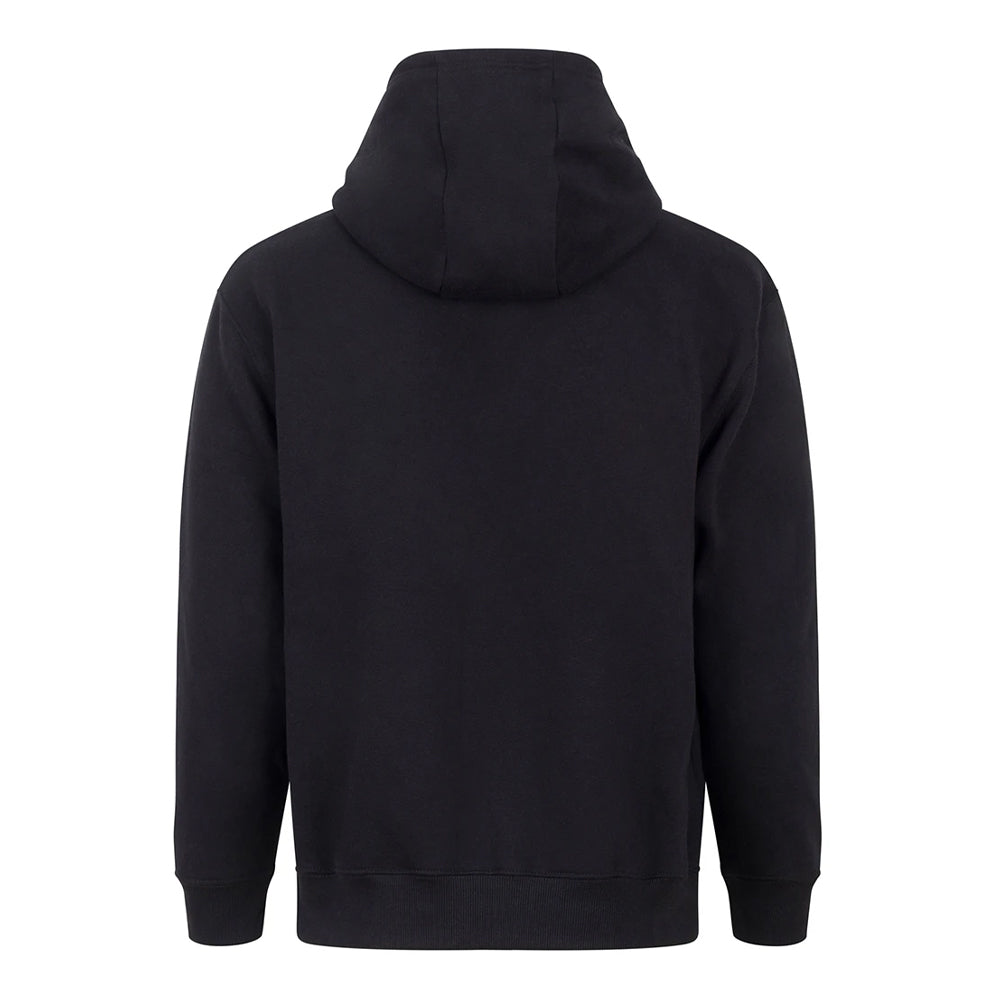 Deep Black - Back - Awdis Unisex Adult Vision Heavyweight Hoodie
