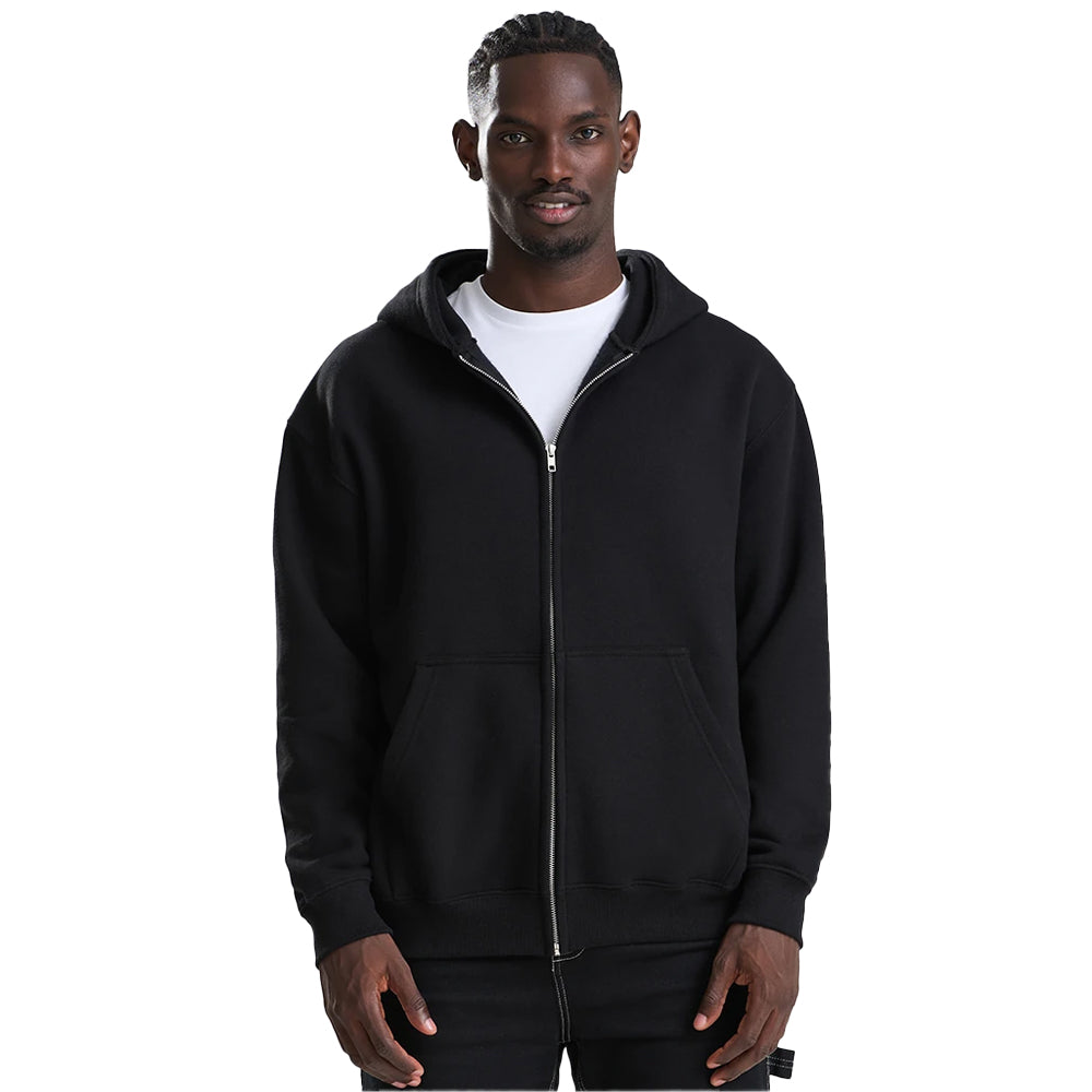 Deep Black - Side - Awdis Unisex Adult Vision Heavyweight Hoodie