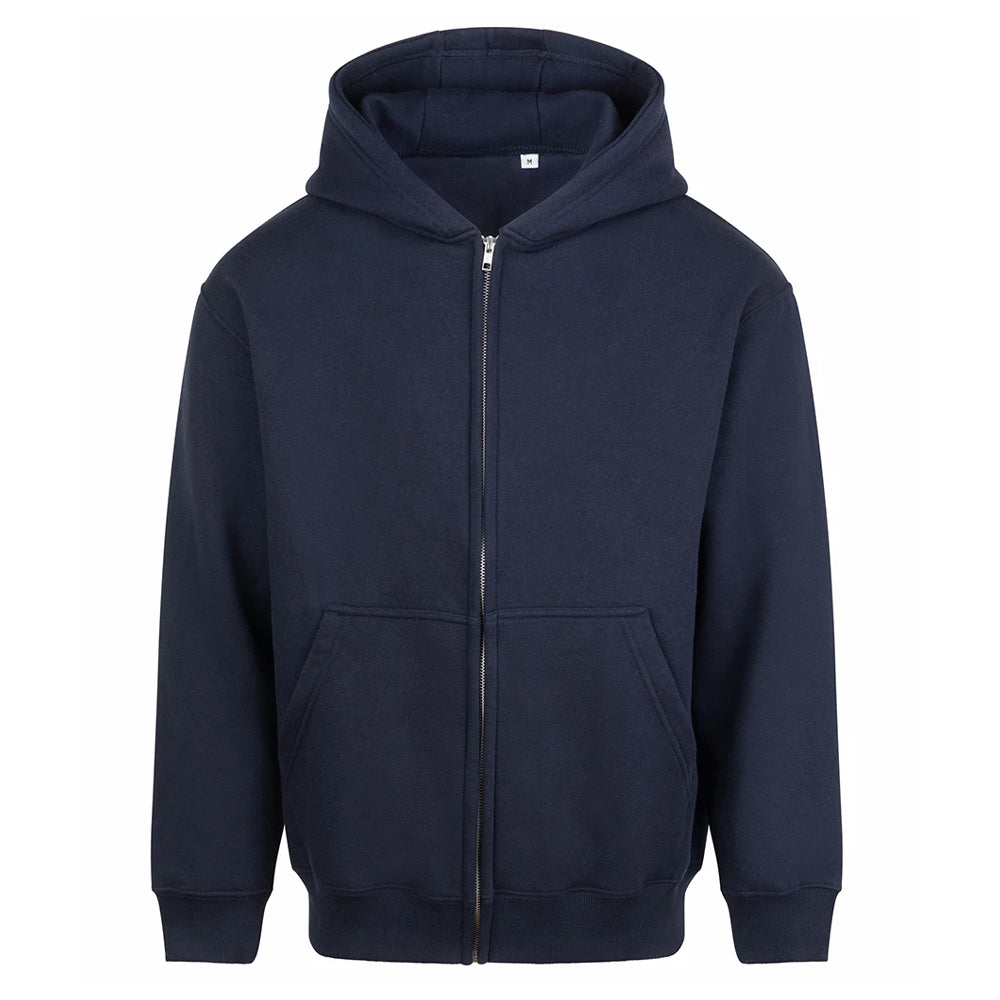 New French Navy - Front - Awdis Unisex Adult Vision Heavyweight Hoodie