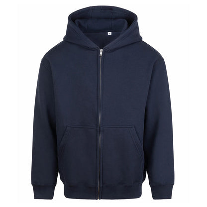 New French Navy - Front - Awdis Unisex Adult Vision Heavyweight Hoodie