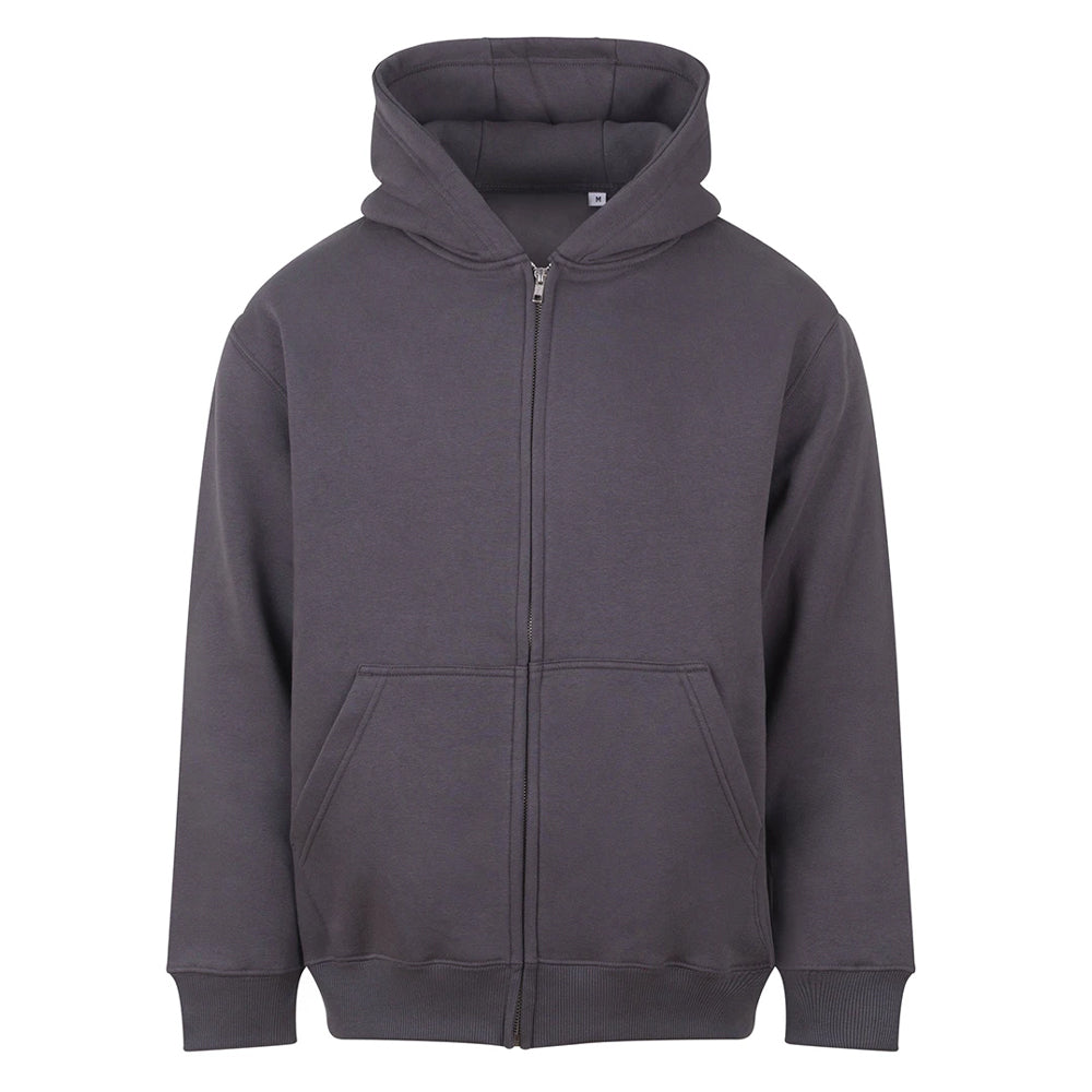 Solid Charcoal - Front - Awdis Unisex Adult Vision Heavyweight Hoodie