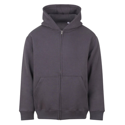 Solid Charcoal - Front - Awdis Unisex Adult Vision Heavyweight Hoodie