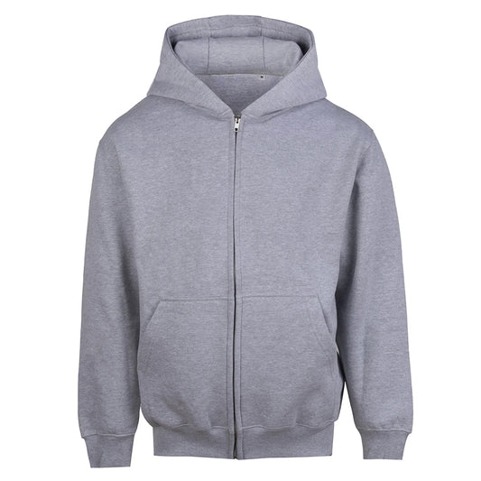 Heather Grey - Front - Awdis Unisex Adult Vision Heavyweight Hoodie