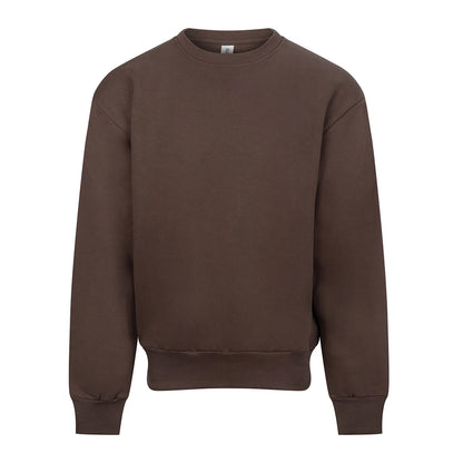 Espresso - Front - Awdis Unisex Adult Signature Heavyweight Sweatshirt