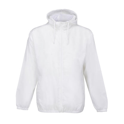 White - Front - SOLS Unisex Adult Shield Windproof Jacket