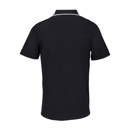 Black-White - Back - SOLS Unisex Adult Palermo Polo Shirt