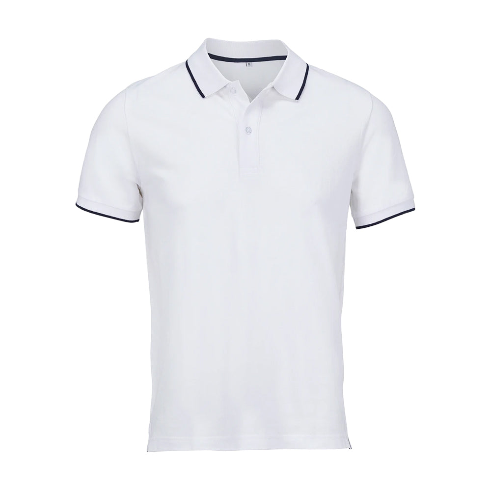 White-French Navy - Front - SOLS Unisex Adult Palermo Polo Shirt