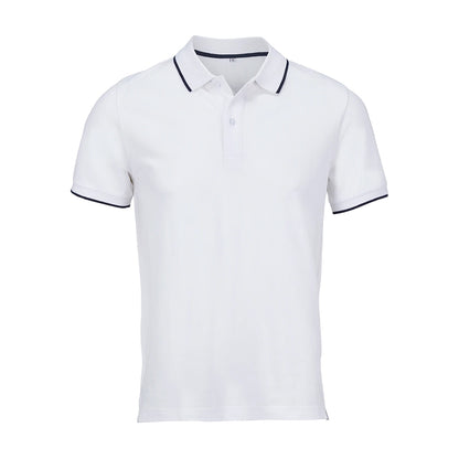 White-French Navy - Front - SOLS Unisex Adult Palermo Polo Shirt