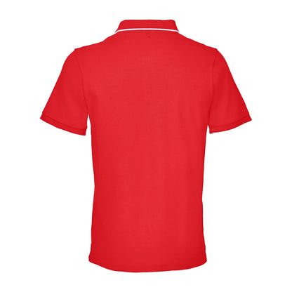 Bright Red-White - Back - SOLS Unisex Adult Palermo Polo Shirt