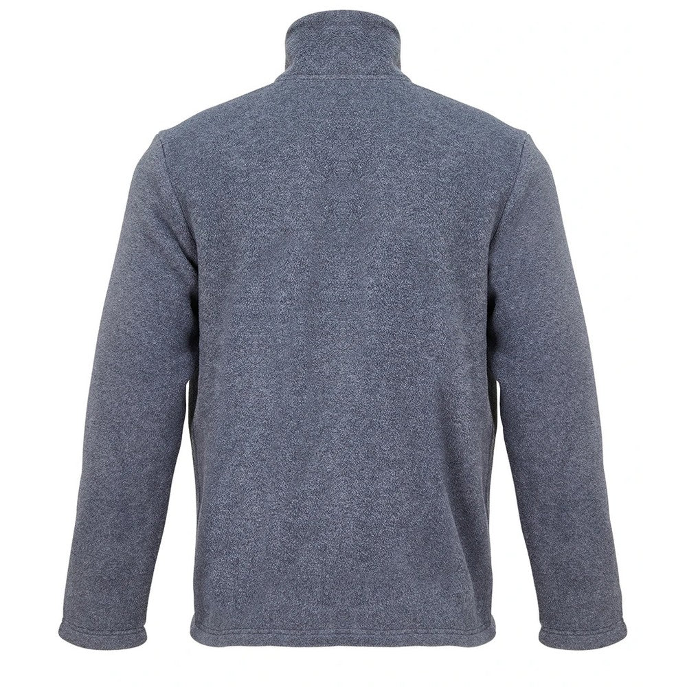 Grey Marl - Back - SOLS Unisex Adult Microfleece Jacket