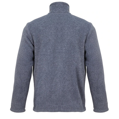 Grey Marl - Back - SOLS Unisex Adult Microfleece Jacket