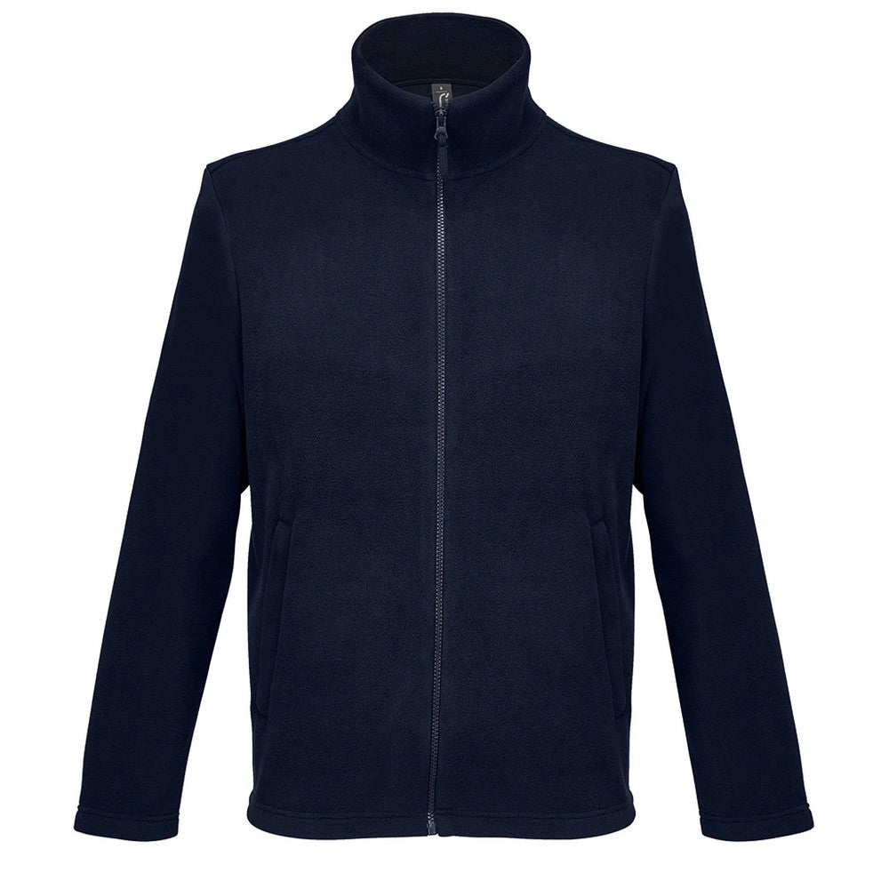 French Navy - Front - SOLS Unisex Adult Microfleece Jacket