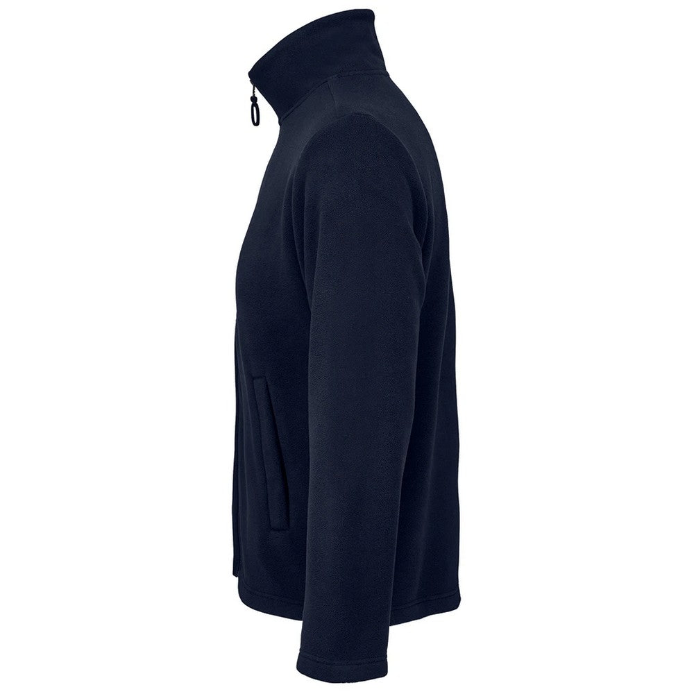 French Navy - Side - SOLS Unisex Adult Microfleece Jacket