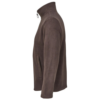 Dark Chocolate - Side - SOLS Unisex Adult Microfleece Jacket