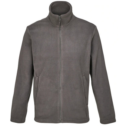 Charcoal - Front - SOLS Unisex Adult Microfleece Jacket