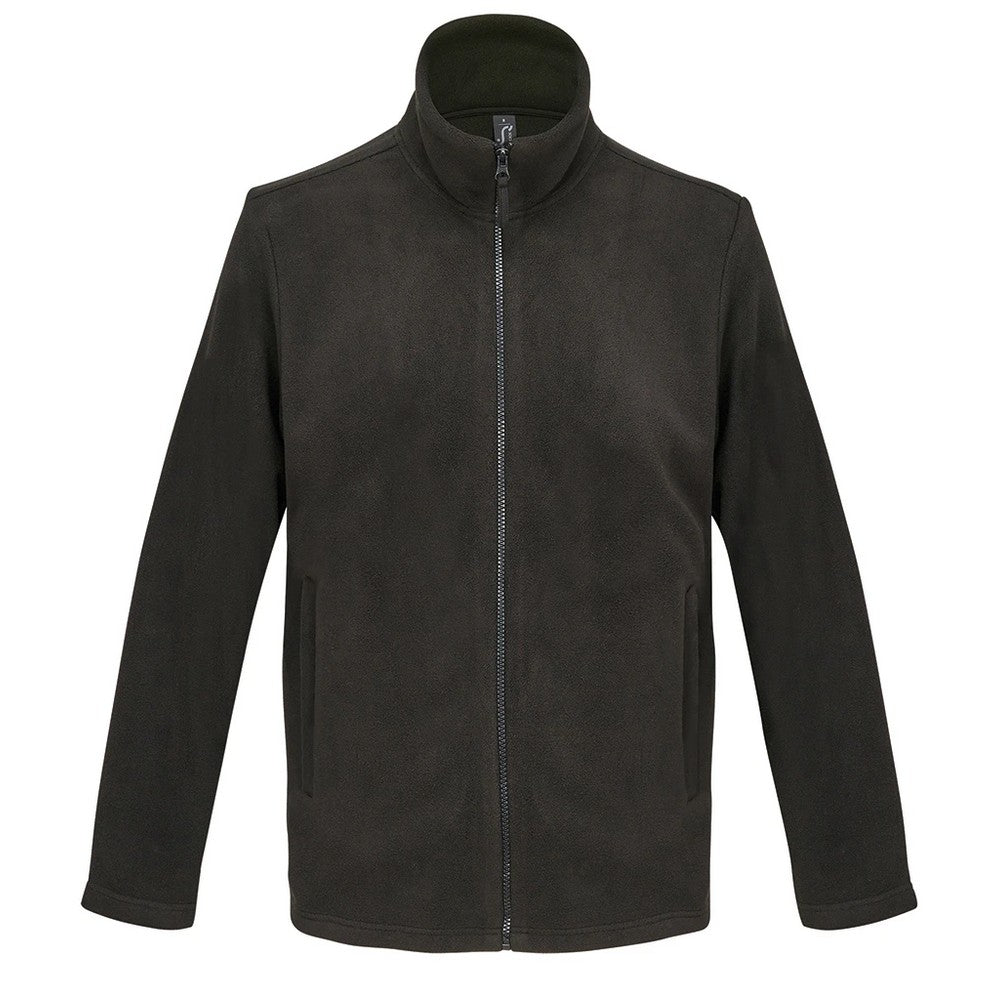 Black - Front - SOLS Unisex Adult Microfleece Jacket