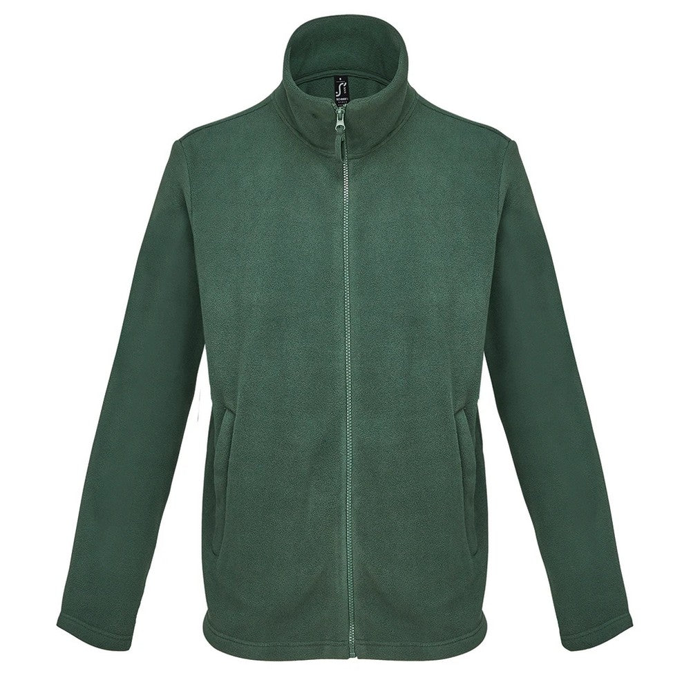 Fir Green - Front - SOLS Unisex Adult Microfleece Jacket