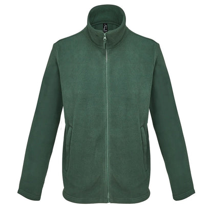 Fir Green - Front - SOLS Unisex Adult Microfleece Jacket