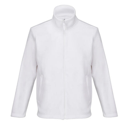 White - Front - SOLS Unisex Adult Microfleece Jacket