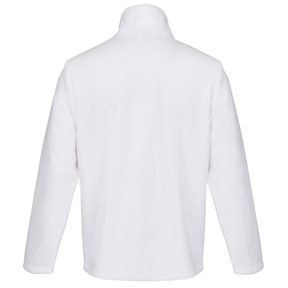 White - Back - SOLS Unisex Adult Microfleece Jacket