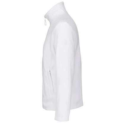 White - Side - SOLS Unisex Adult Microfleece Jacket