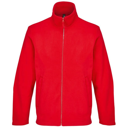 Red - Front - SOLS Unisex Adult Microfleece Jacket