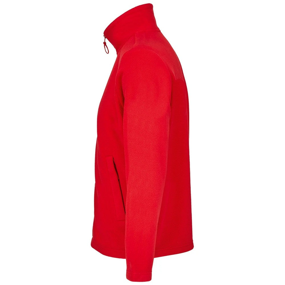 Red - Side - SOLS Unisex Adult Microfleece Jacket