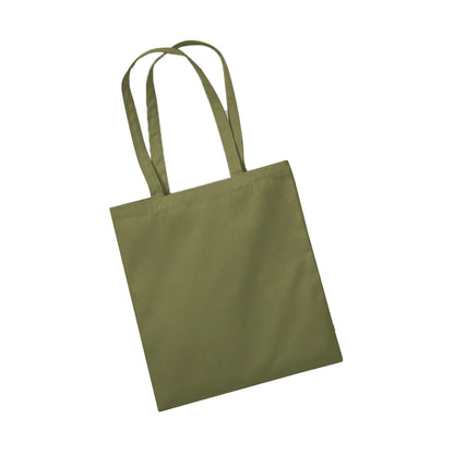 Bright Olive - Back - Westford Mill EarthAware Organic Bag For Life Tote Bag