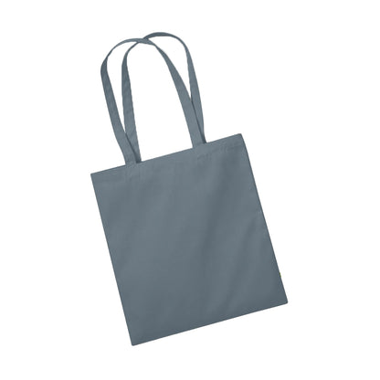 Dusty Blue - Back - Westford Mill EarthAware Organic Bag For Life Tote Bag