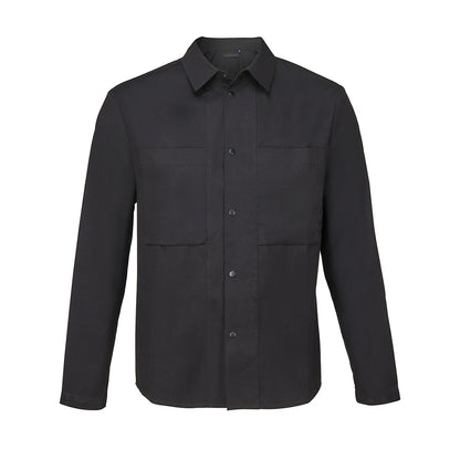 Deep Black - Front - NEOBLU Unisex Adult Overshirt